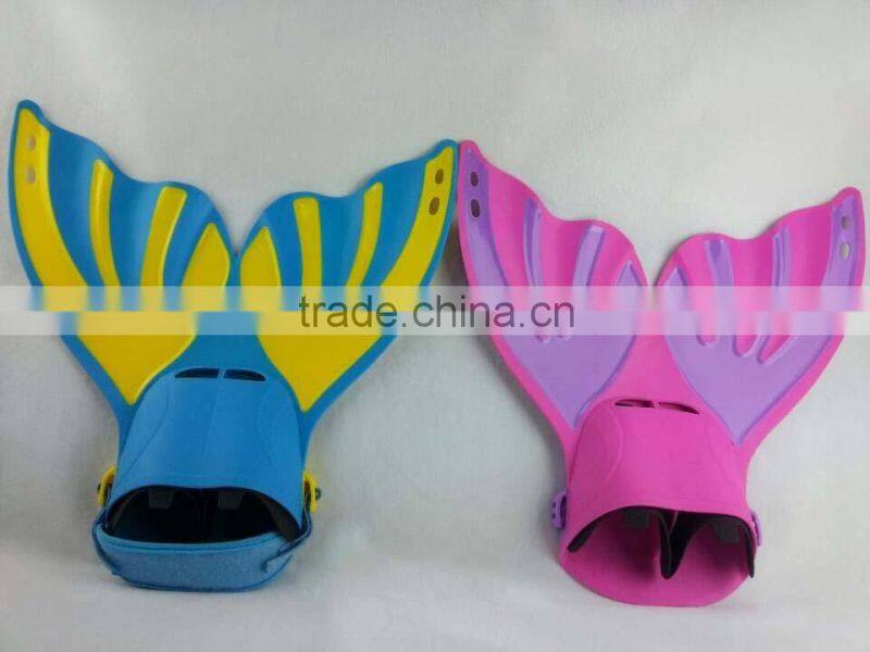 New Arrival mermaid tail swim rubber swim fins monofin for children