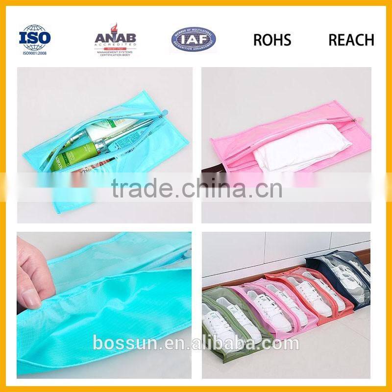 Manufacturing waterproof nylon Outdoor Foldable Shoes Bag for Travel