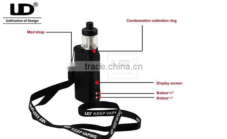 UD new vapor tank Balrog 70W TC Mod start kit with 510 drip tip for wholesales