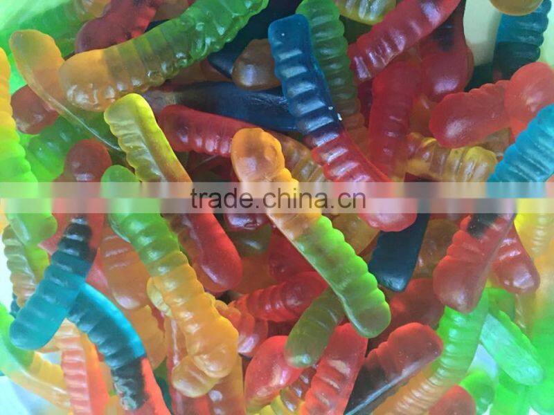 fruit flavour halal gummy worms