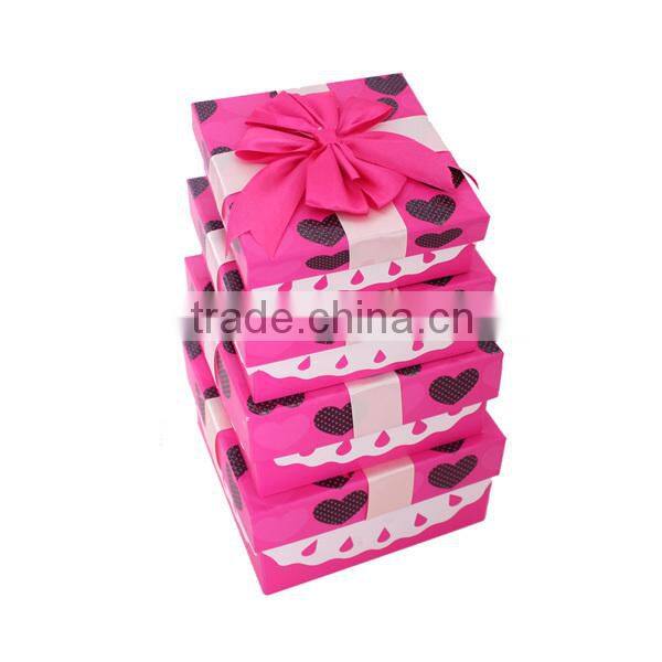 Nice Pink Dot Paste Paper Box