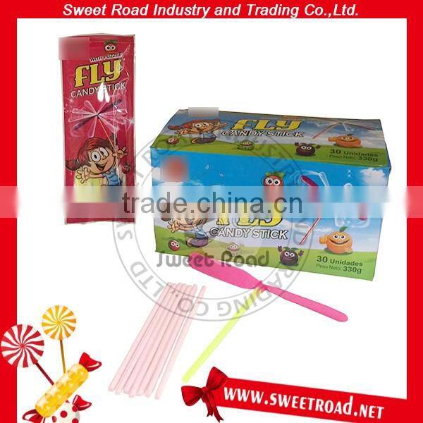 CC Sour Stick Candy with Pizzle Fly Toy