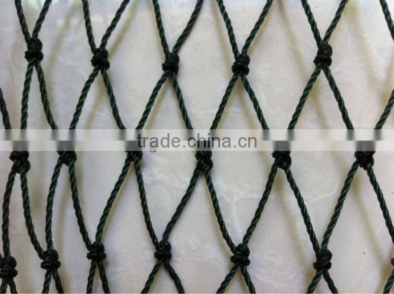 PE Knotted Net , 3 Strands Twisted Twine