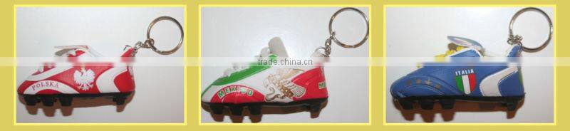 2014 brasil football world cup pvc shoe key ring