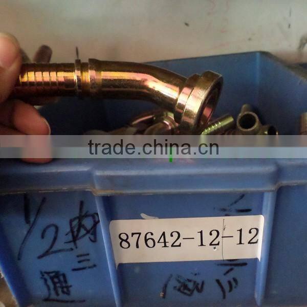 Hose connector for hydraulic hose criping ,excavator parts