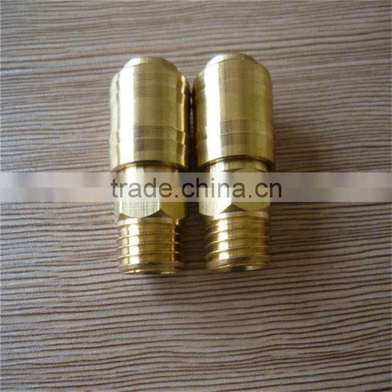 Quick Coupling German Type-Plug male thread brass connector
