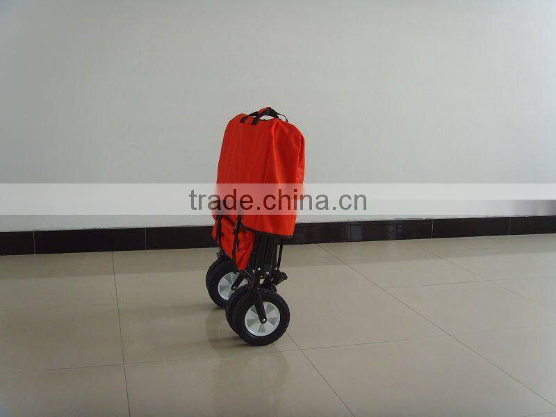 FOLDING WAGON WITH COOLER
