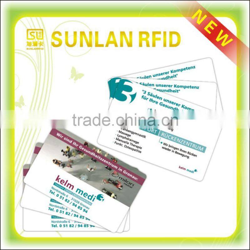 ISO 7810 size CR80 signature greeting cards with colorful printing for Christmas day(professional manufacturer)