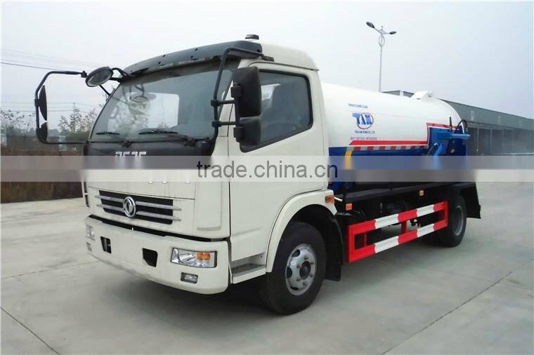 6000Liter dongfeng sewage suction tanker truck with sewage truck for low price