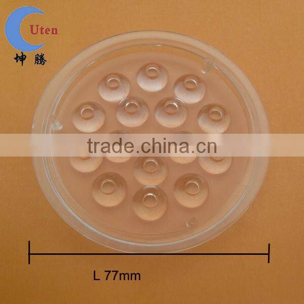 custom round cheap COB led lens cover with high transmitance over to 93%