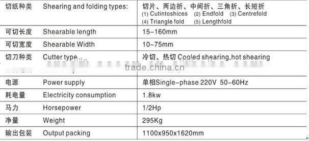 Multifunction Label / Fabric Cutting and Folding Machine