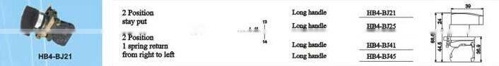 HEIGHT HOT SALE OUSH BUTTON SWITCH HB4-BJ21 WITH HIGH QUALITY