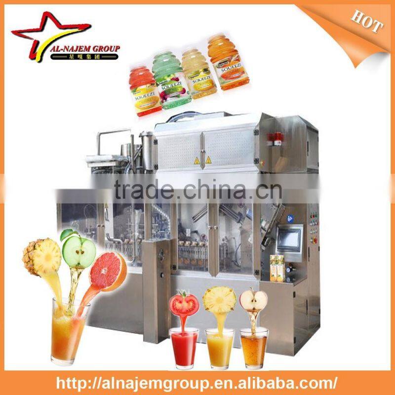 hot hot juice hot filling washing pulp filling juice filling capping 4-in-1 monobloc production line