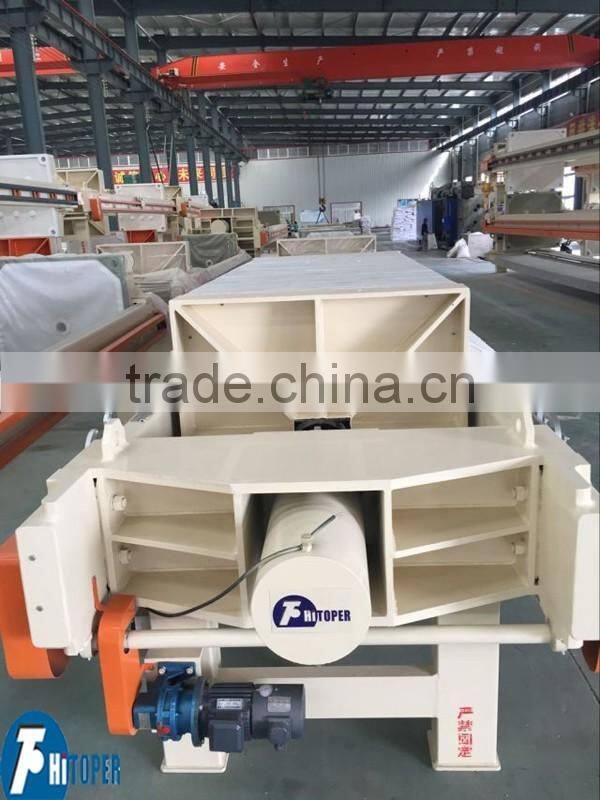 Auto recessed solid and liquid separation filter press