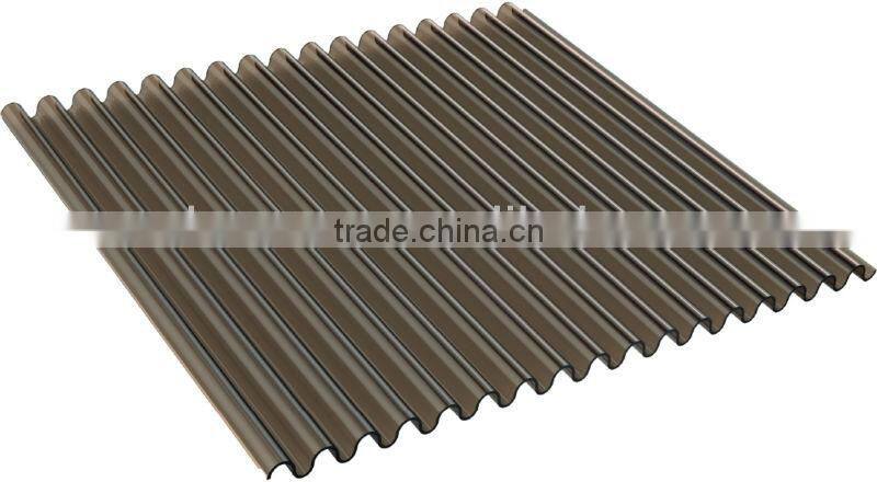 Co-Extruded Plastic Polycarbonate Corrugated Sheet (Valuview Bronze MINI)