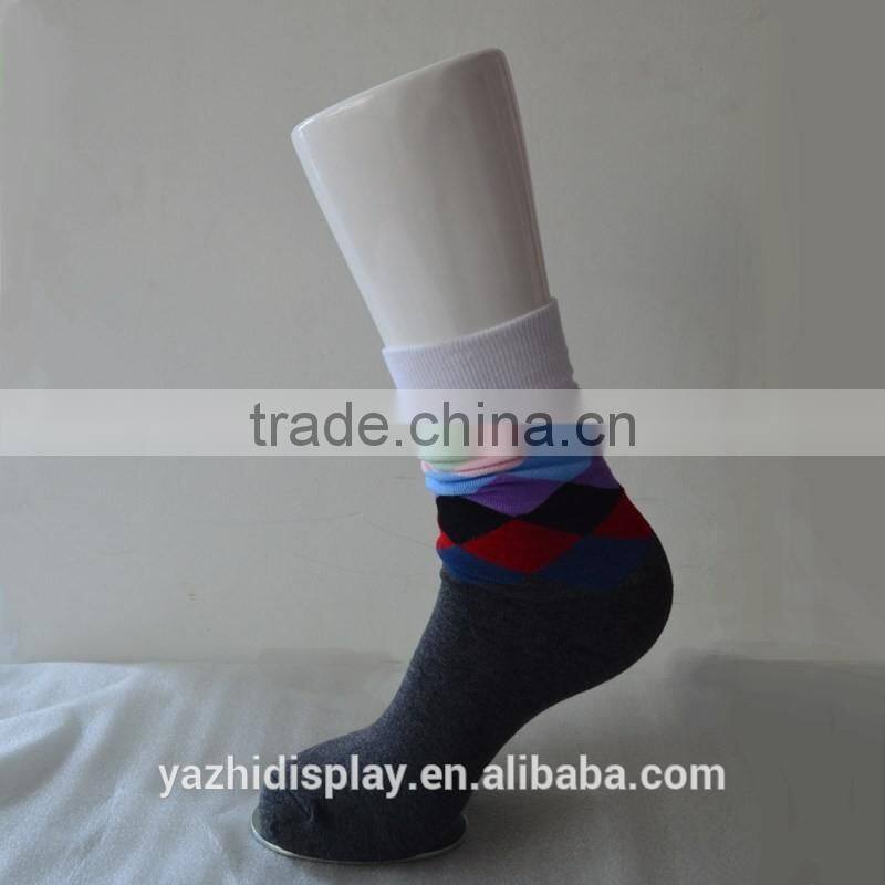 wholesale socks and stocking display plastic male foot mannequin for sale