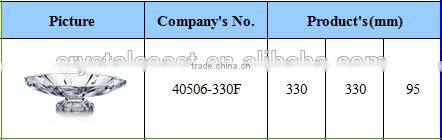 round flat crystal glass plate for christmas decors