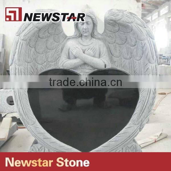 Newstar natural stone angels memorial headstone