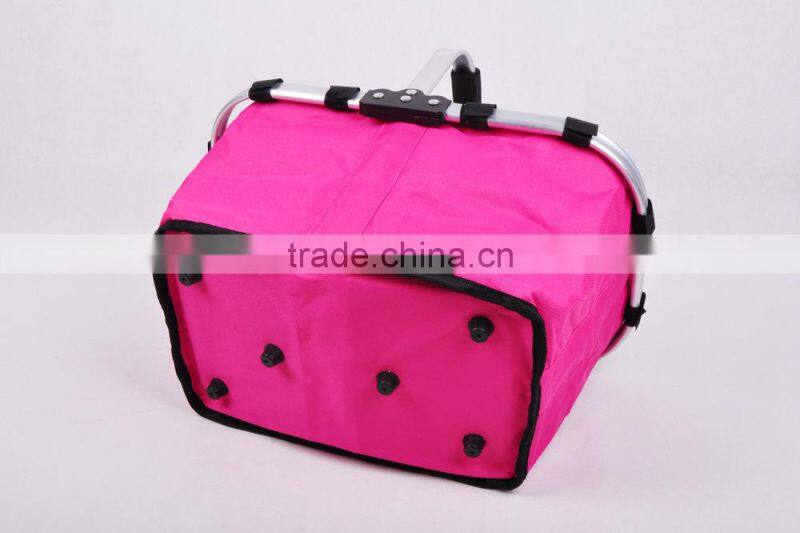 Shopping basket collapsible