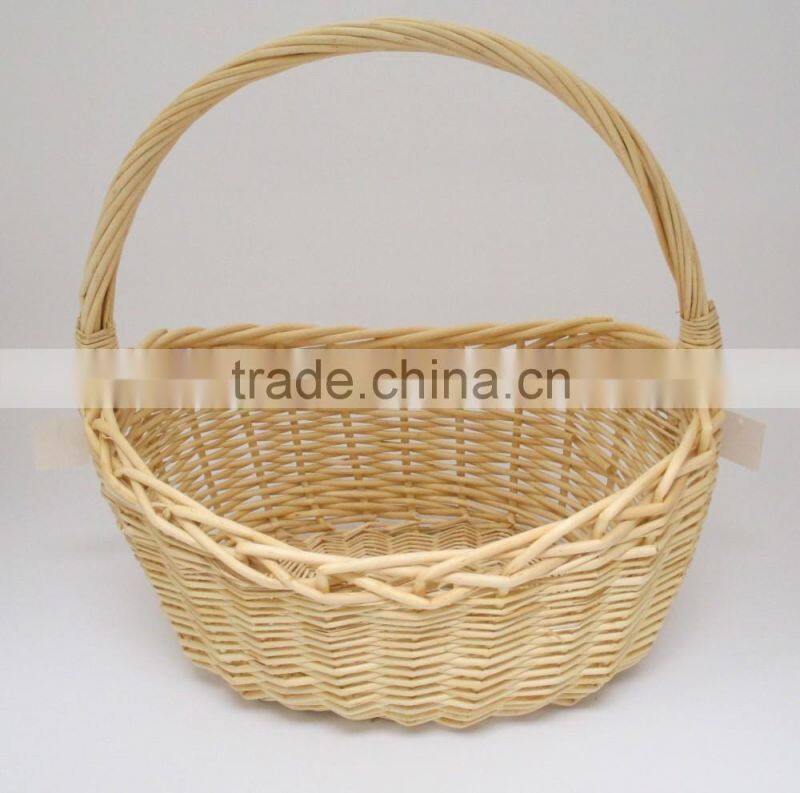 Cheap wicker storage basket with handle