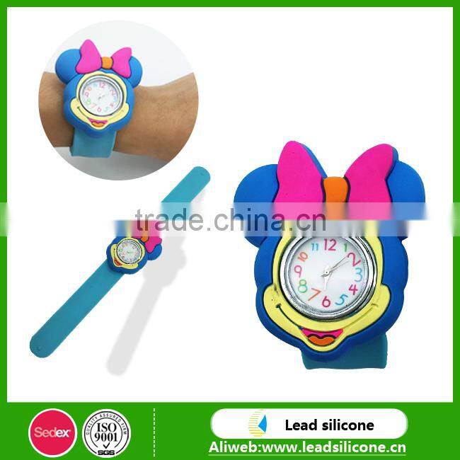 Different Cartoon Shape Silicone Children Slap Watch Silicone Children Slap Watch