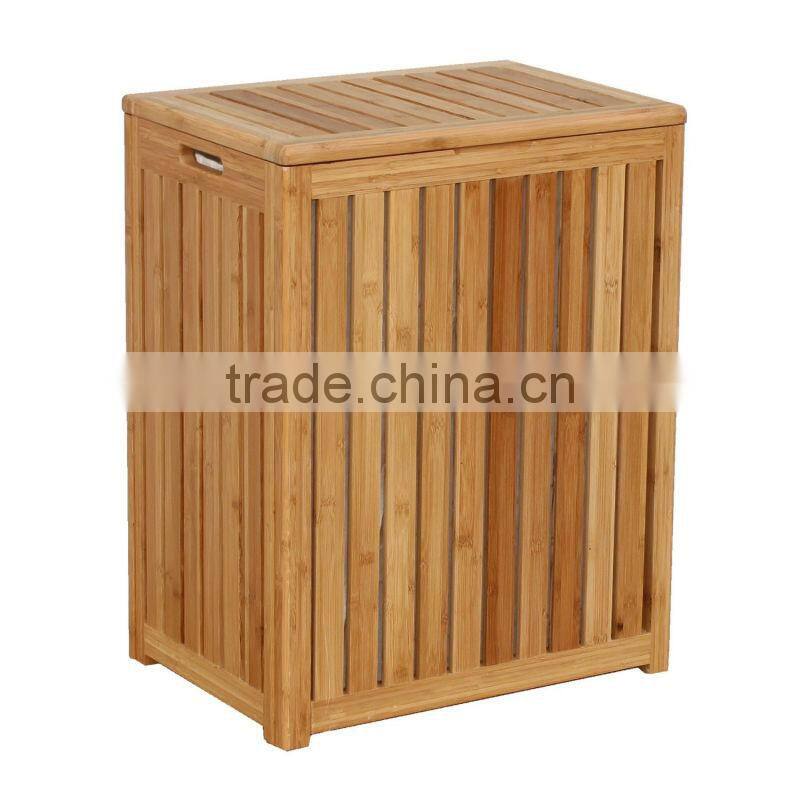 Spa-Style Bamboo Laundry Hamper