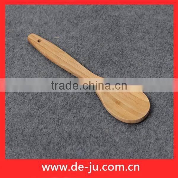 Round Shaped Smooth Bamboo Ladle Shovel Spoon