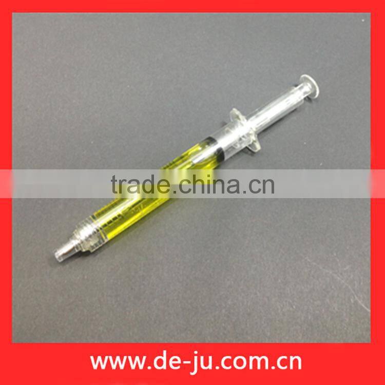 Transparent Plastic Cylinder Shape Mini Ball Pen