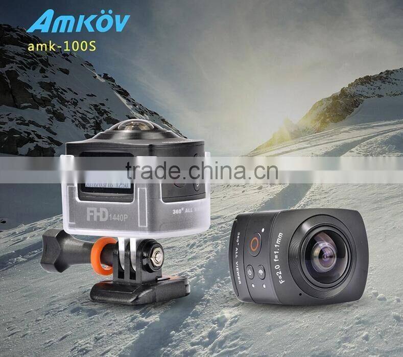 Multifunctional Full HD 360 Degree VR Sports Video Camera Wifi Waterproof Mini Outdoor Portable Vitual Reality Sports Camera