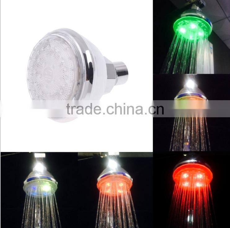 LED Glowing Electric Shower Head, Automatic LED Color Changing Temperature Sense LED Shower Head For Wholesale