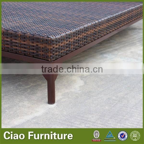 Rattan furniture queen size sleeping sofa bunk bed