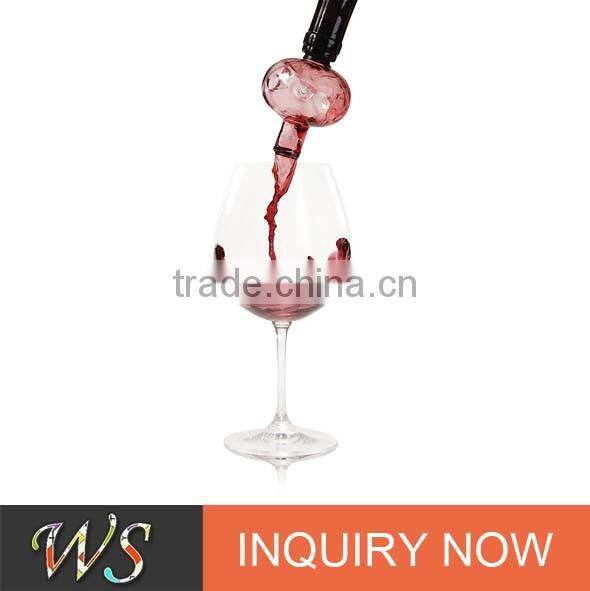 WS-AP03 wingshung angel crystal wine aerator for bar accessories