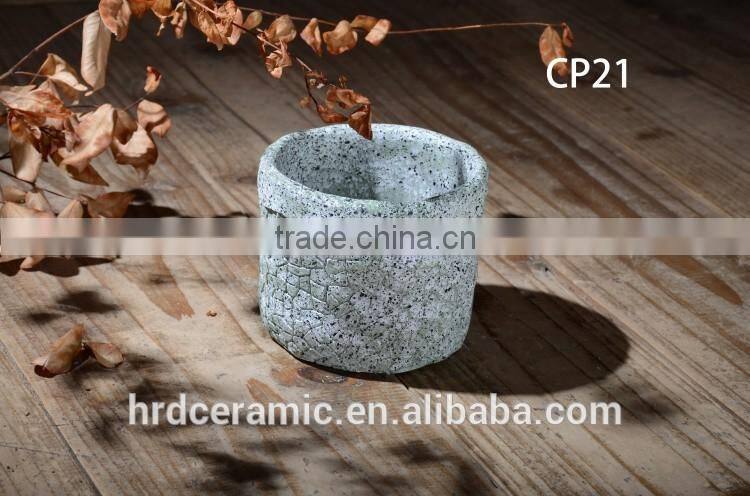 Cement garden outdoor flower pot and planter ornaments