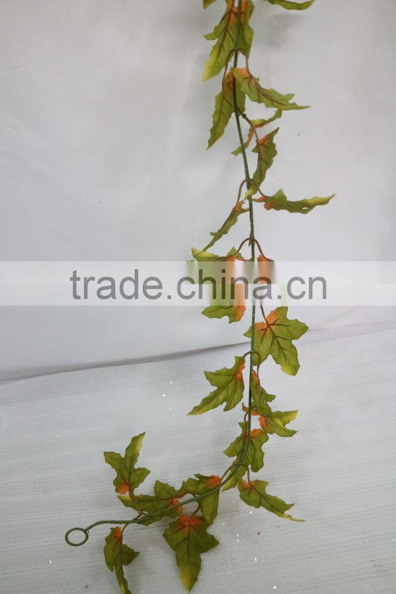 High quality artificial red maple leaf garland