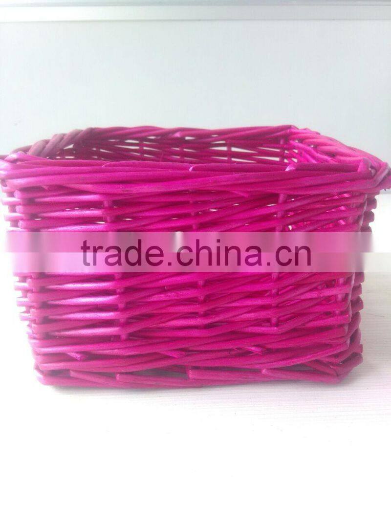Willow Type and storage Basket Product Type Small Wicker basket for towel