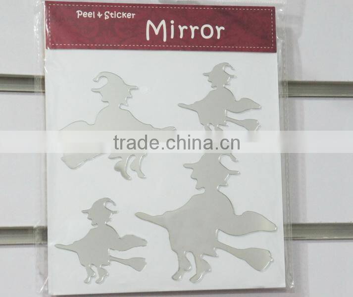 Halloween Cartoon Character Removable Mirror Wall Sticker