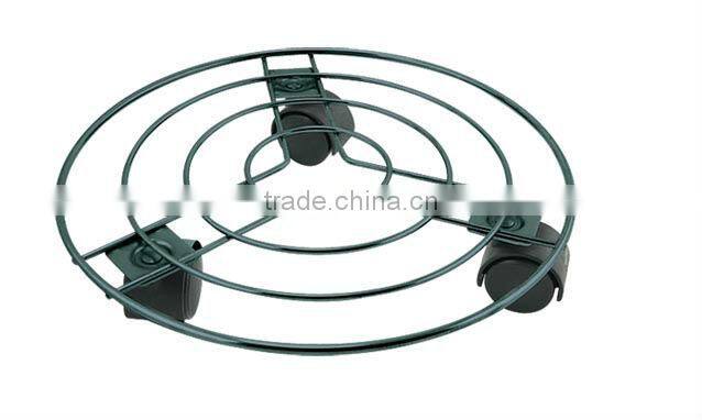 HIGH QUALITY home removable metal flower shelf Plant Trolley wheel flower shelf