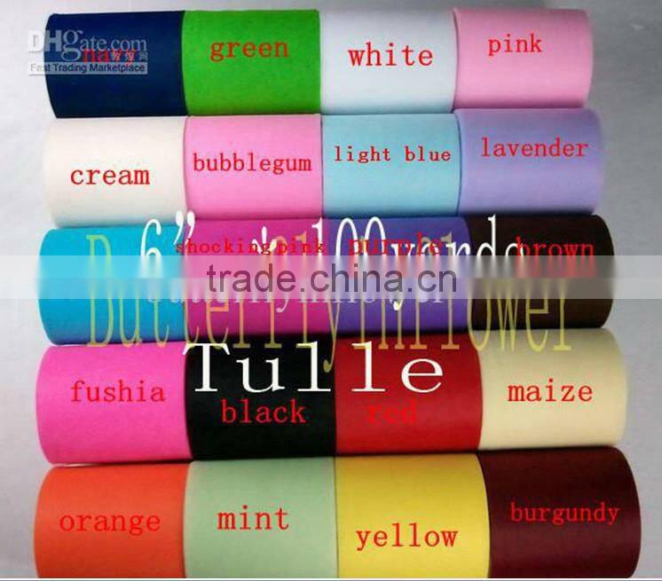6inch tulle COLORFUL TULLE BRIGHT COLOR HIGH QUALITY