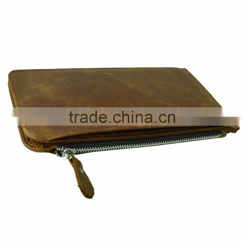 Tianhooo Long Wallet Slim Genuine Leather Credit Card Holder with RFID Blocking