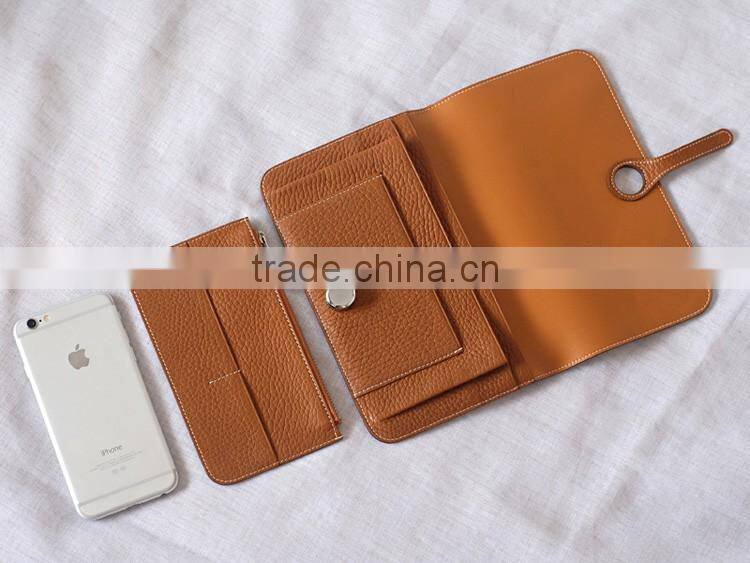 Customized passport holder and ticket holder leather passport cover as gift