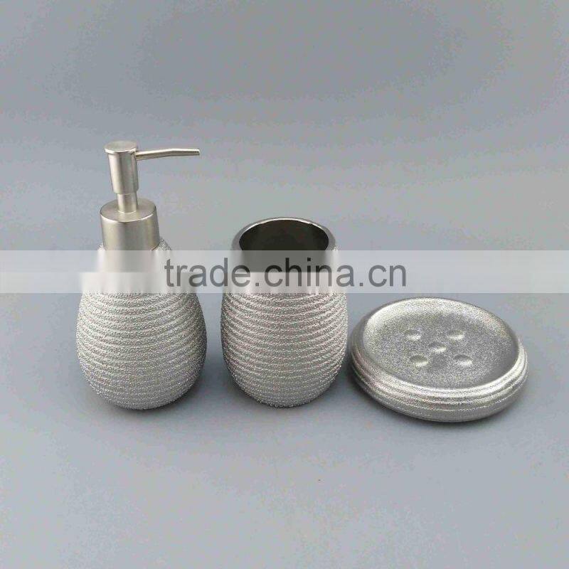 New products ceramic bathroom products with silver electroplated