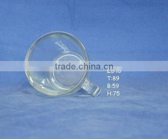 Hot deals heat resistant borosilicate glass coffee mug with handle