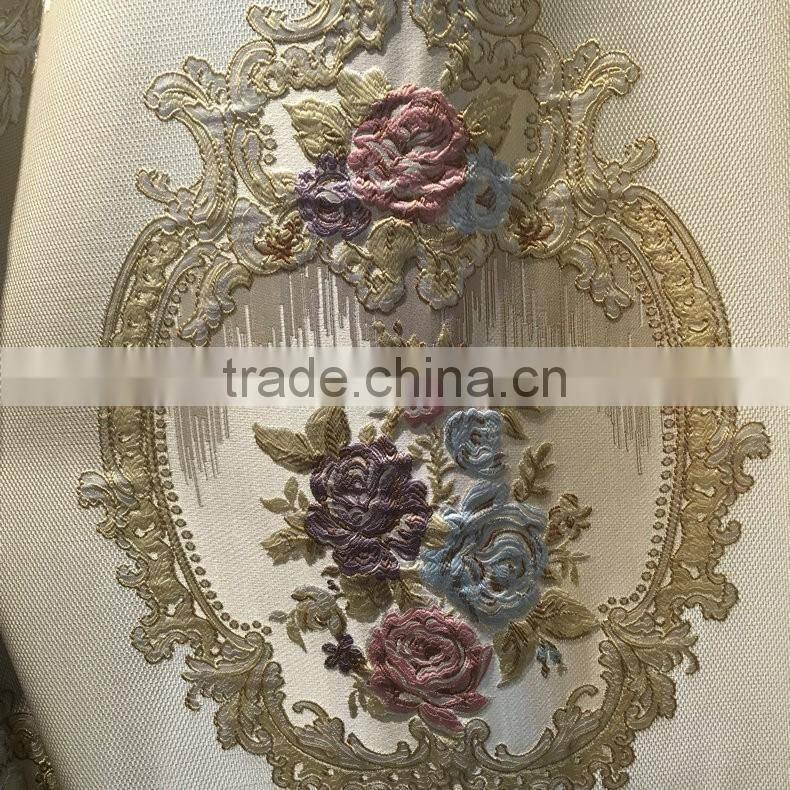 p-8637 European window shade purple curtain fabric bedroom living room floor floating curtains customized curtain fabric