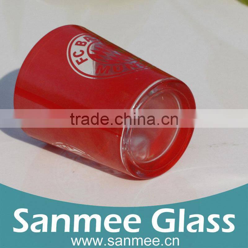 103ml High Quality Printed Glass Candle Containers Wholesale Glassware