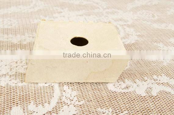 Lot of 3 Vintage Cardboard Christmas Village Pieces