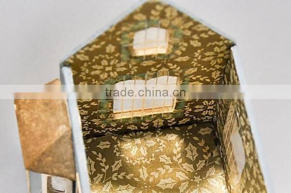 Wood Cardboard Christmas House