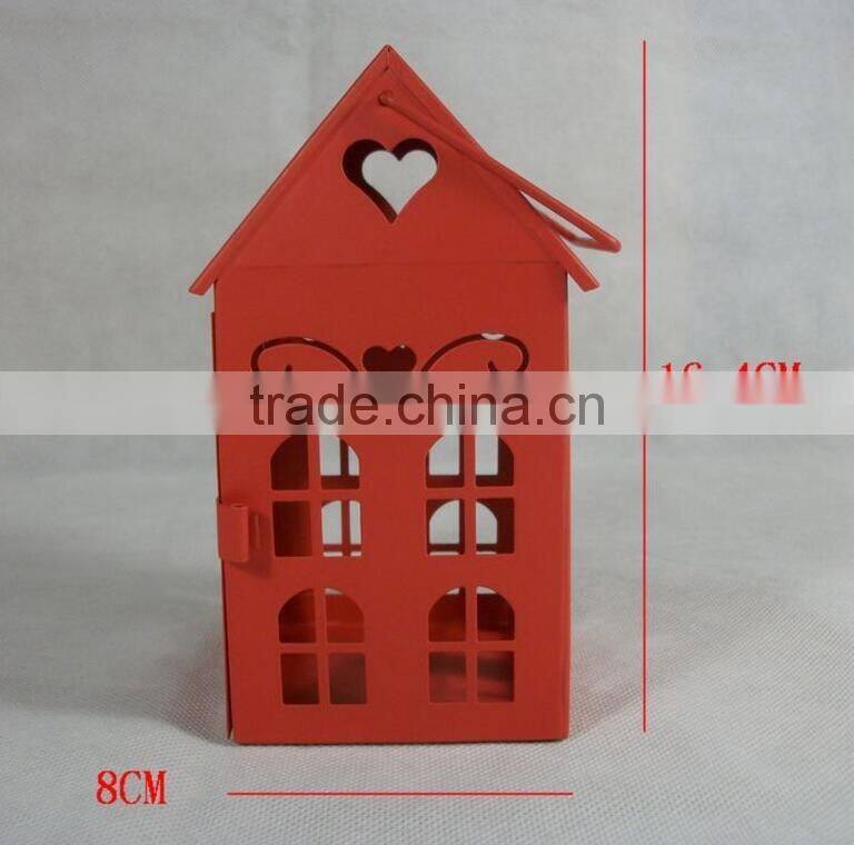 2017 RED House Vintage Style OEM Metal Lantern Candle Holders