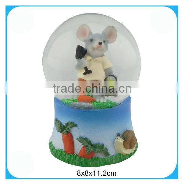 Resin animal (mouse) water globe crafts