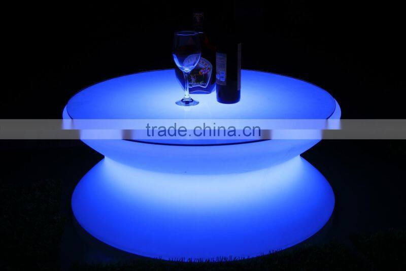 28cm height funnel shaped led cocktail tables