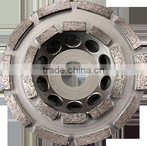 5" 125mm double row stone diamond abrasive grinding wheel diamond grinding disc
